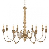 LARGE AIDAN GREY CANDLE CHANDELIER