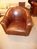 NEW AMAZING GENUINE LEATHER ARM CHAIR BY ANCORA