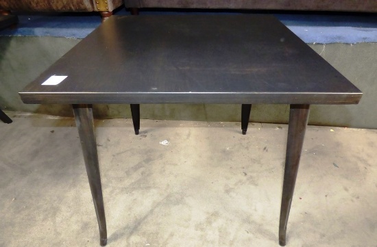 NEW TALL ALL METAL DESIGNER SQUARE TABLE FROM WMC