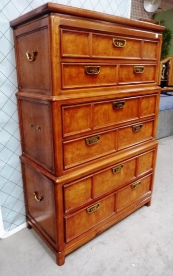 TALL 6 DRAWER CHEST OF DRAWERS - ASIAN FLAIR