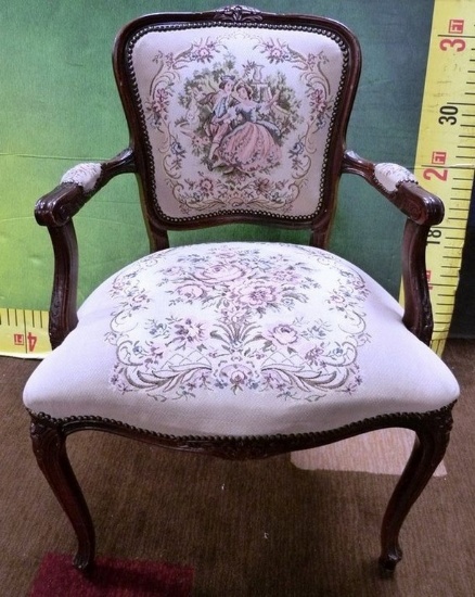 TAPESTRY ARM CHAIR