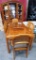 OAK DINING SET WITH MATCHING CHINA CABINET