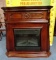 MANTLED FIREPLACE W/ HEATER