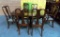 PRISTINE CHERRY WOOD QUEEN ANN TABLE & 6 CHAIRS