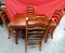 QUALITY TABLE & 4 CHAIRS WITH PULL OUT LEAVES