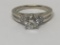 14KT WHITE GOLD DIAMOND RING