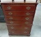 MAHOGANY CHEST OF DRAWERS