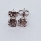 14KT WHITE GOLD DIAMOND EARRINGS