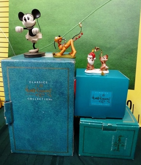 COLLECTIBLE DISNEY FIGURINES W/ BOXES