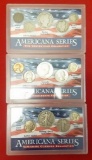 SET OF THREE COIN COLLECTIONS - AMERICANA SERIES