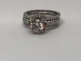 18KT WHITE GOLD DIAMOND RING