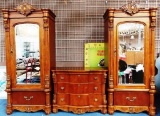 SET OF OUTSTANDING QUALITY & ORNATE BEDROOM FURNITURE