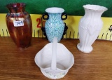 ESTATE LOT OF 4 WELL MADE VASES