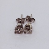 14KT WHITE GOLD DIAMOND STUD EARRINGS