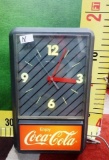 1970'S FUNCTIONAL COCA-COLA CLOCK