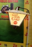 COLLECTIBLE TWO SIDED COCA-COLA LAMP SIGN