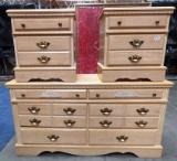 MATCHING DRESSER & 2 NIGHTSTANDS