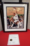 SIGNED NY YANKEES FRAMED ARTWORK