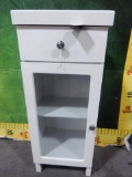 NEW MARBLE TOP END TABLE/CABINET (200.00)