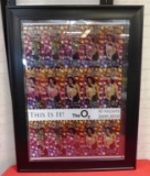 FRAMED UNCUT SHEET OF MJ LAST CONCERT TICKETS