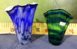 PAIR OF ART GLASS VASES