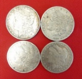 LOT OF 4 MORGAN SILVER DOLLARS