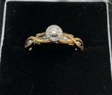 10KT YELLOW GOLD DIAMOND RING