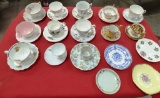 LOT OF ASSORTED PORCELAIN CUPS AND SAUCERS