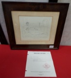 PABLO PICASSO 1956 ETCHING WITH CERTIFICATE