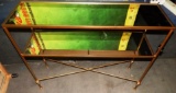 NEW TWO TIER MIRRORED CONSOLE TABLE (315.00)