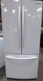 SAMSUNG WHITE REFRIGERATOR FREEZER SIDE BY SIDE WITH DRAWER