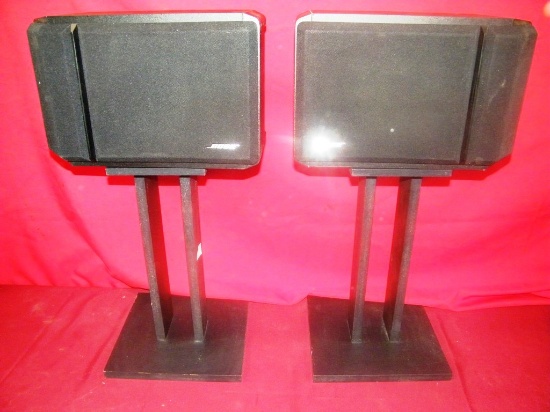 PAIR OF BOSE SPEAKERS WITH STANDS