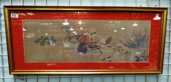 FRAMED & MATTED DUCKS PICTURE