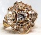 18KT YELLOW GOLD DIAMOND RING