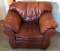 GORGEOUS SOFT ITALIAN LIGHT BROWN LEATHER CHAIR