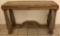 GLASS TOP INSERT CONSOLE TABLE - ELEGANT & ORNATE