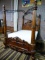 GORGEOUS 4 POSTER CANOPY QUEEN BED WITH MATT & BOX