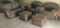 BROYHILL (5) PIECE BROWN LEATHER COUCH SET