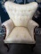 TUFTED WING BACK CHAIR