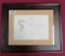 BLACK FRAMED PABLO PICASSO PENCIL WITH CERTIFICATE