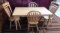BLONDE COLOR TABLE & 4 CHAIRS