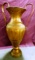 TALL GOLD COLOR DOUBLE HANDLE VASE