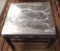 ALL BRUSHED METAL SQUARE END TABLE