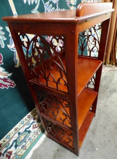 THREE TIER MAHOGANY SHELF