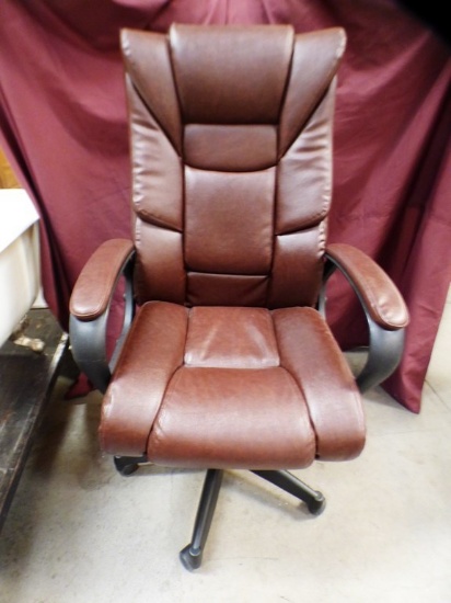 NEW BROWN OFFICE ARM CHAIR