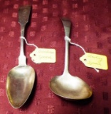 LOT OF HEAVY TWO STERLING SILVER SPOONS ( 116 GRAMS)