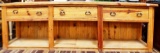 LARGE RUSTIC WOOD SOUTHWEST CONSOLE SIDEBOARD