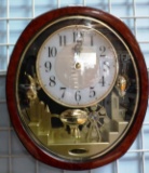 ORNATE MUSICAL WALL CLOCK WITH BOX