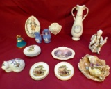 LOT OF ASSORTED PORCELAIN COLLECTIBLES - SEE PICTURES