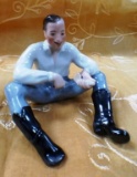 HEREND FINE PORCELAIN MAN IN BOOTS FIGURINE